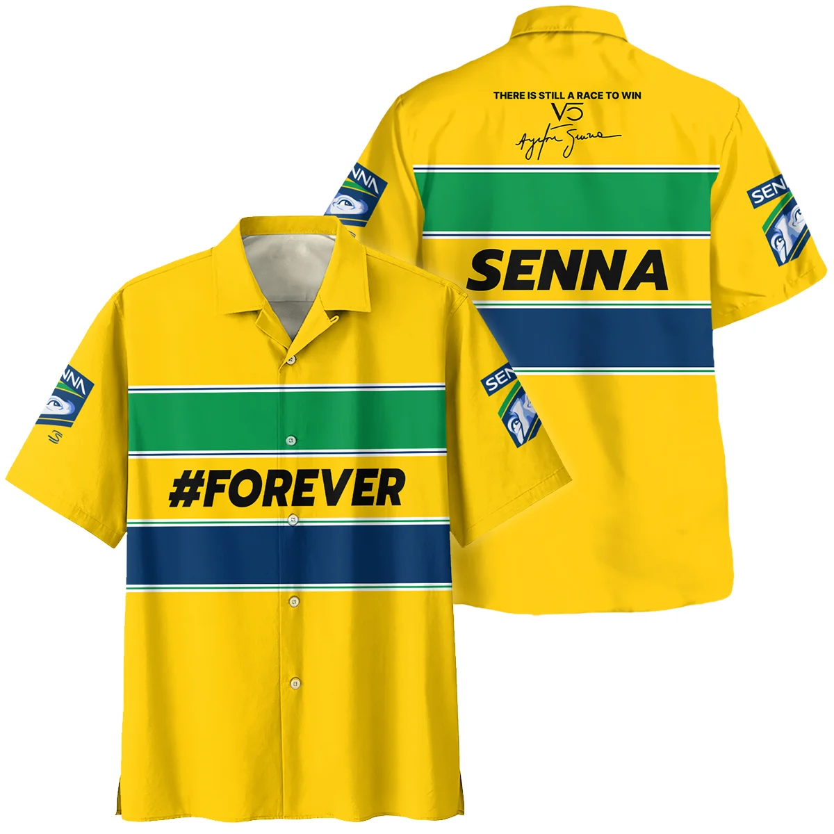 Forever Senna Formula One Hawaiian Shirt BLF1190525A1HW - Pit Lane Clothing