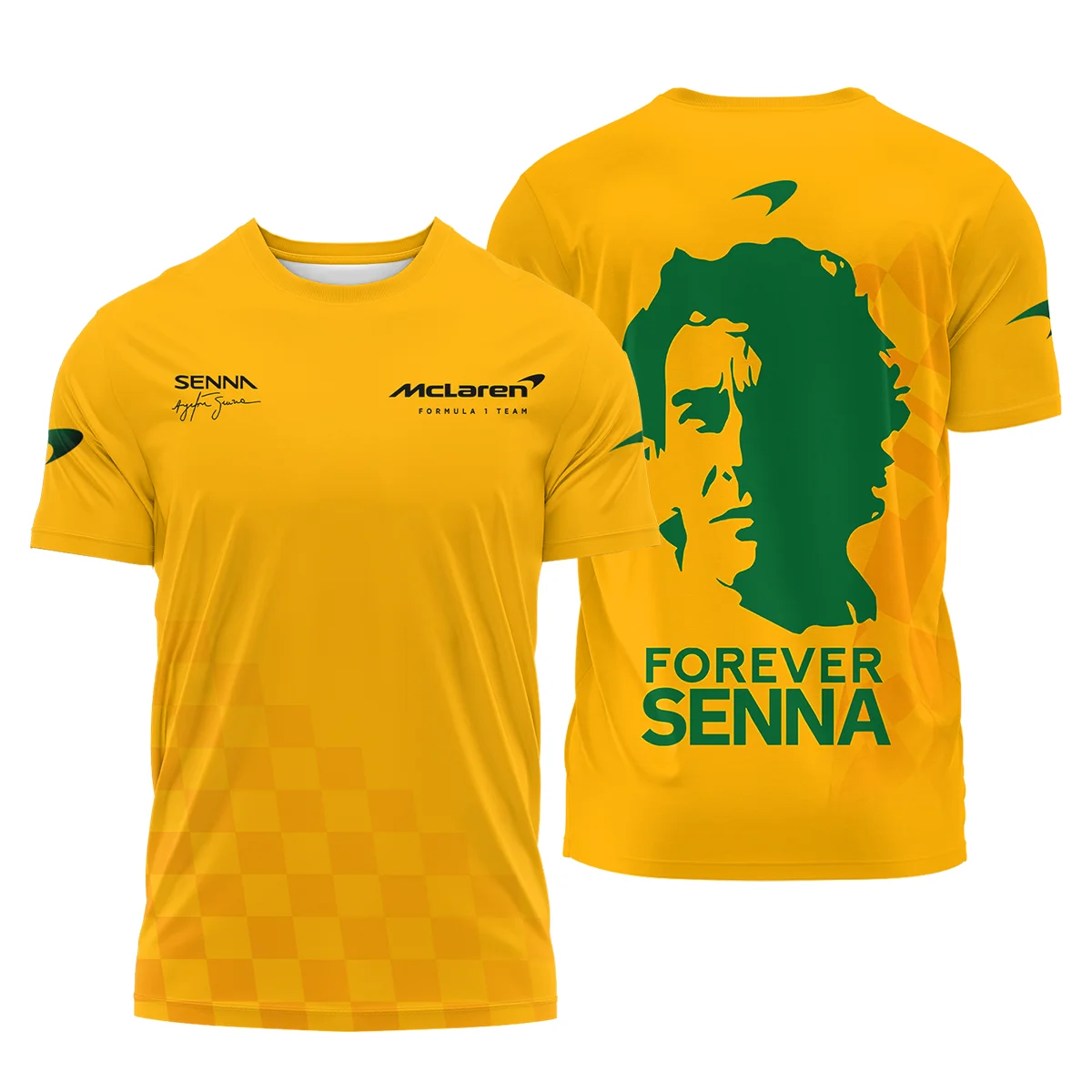 Forever Senna McLaren Formula One T-Shirt BLF1190525A3TS - Racing Lifestyle Clothing