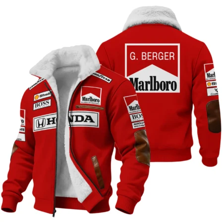 Gerhard Berger McLaren F1 Teamwear Fleece Jacket BLGB261025A2FJ - Motorsport Lifestyle Wear