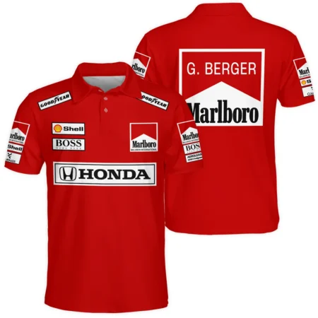 Gerhard Berger McLaren F1 Teamwear Polo Shirt BLGB261025A2PL - Race Day Outfit