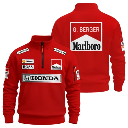 Gerhard Berger McLaren F1 Teamwear Sweatshirt Zipper BLGB261025A2SHZ - Pit Lane Clothing