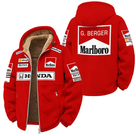 Gerhard Berger McLaren F1 Teamwear Winter Fleece Jacket BLGB261025A2WFJ - Race Day Design
