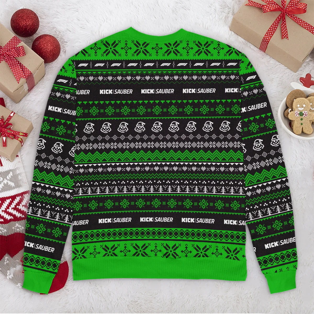 Grinch x Kick Sauber Formula 1 - Ugly Sweater BLVAF1220925A18KS - Image 6