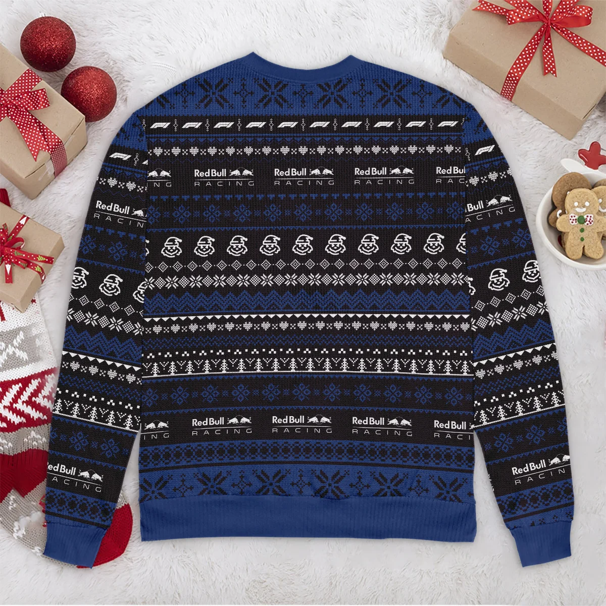 Grinch x Red Bull Racing Formula 1 - Ugly Sweater BLVAF1220925A18RBR - Motorsport Apparel - Image 6