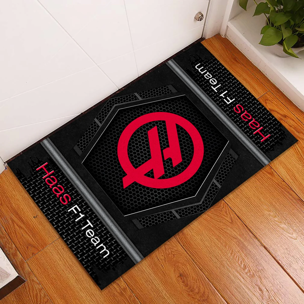Haas F1 Rubber Base Doormat - All Over Print BLF1139A8HAAS - Image 2