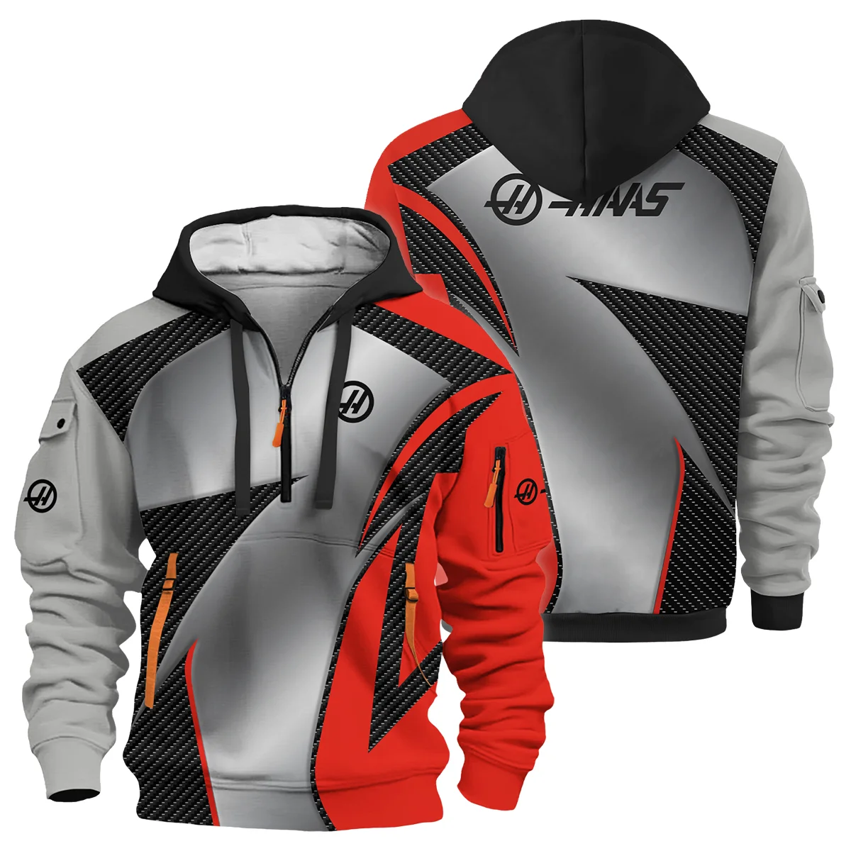 Haas F1 Team For Fans - Hoodie Half Zip BLVAF1031225A2HAASHDF