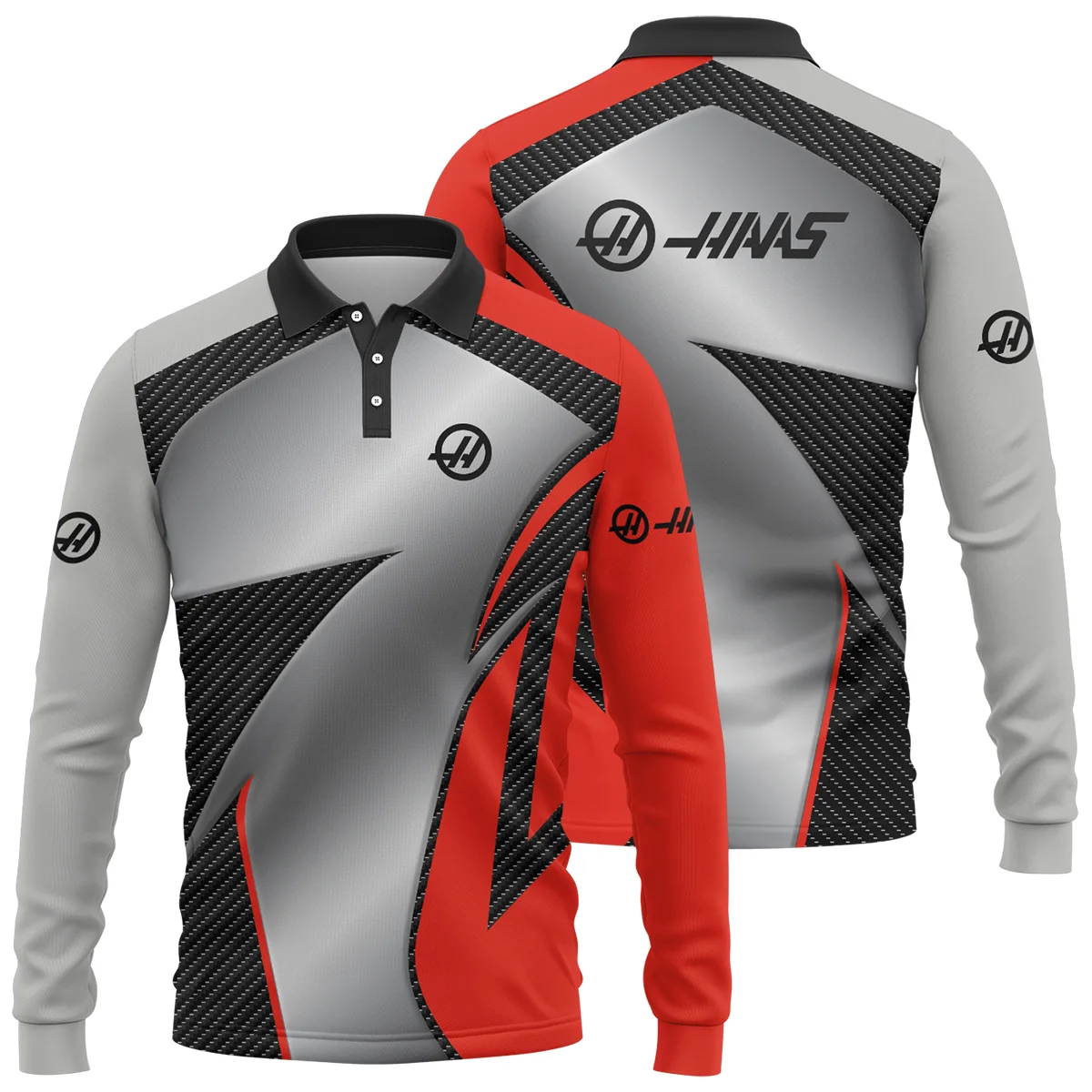 Haas F1 Team For Fans - Long Polo Shirt BLVAF1031225A2HAASLPL