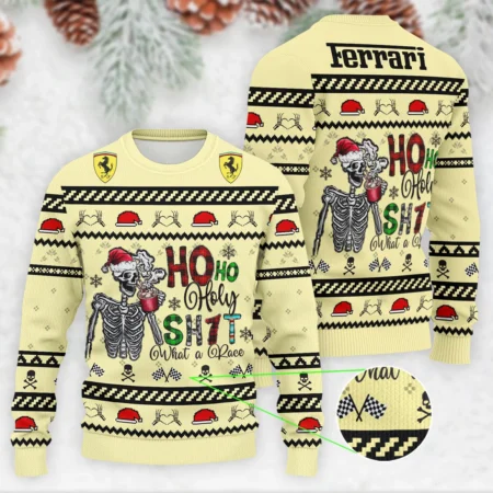 HolySh What A Race Ferrari Formula 1 - Ugly Sweater BLVAF1220925A21FRR - Formula Racing Apparel
