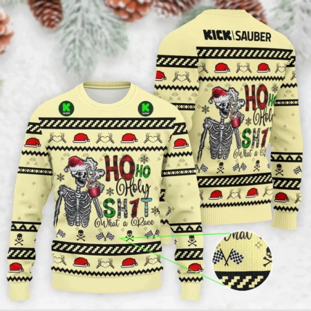 HolySh What A Race Kick Sauber Formula 1 - Ugly Sweater BLVAF1220925A21KS - Motorsport Apparel