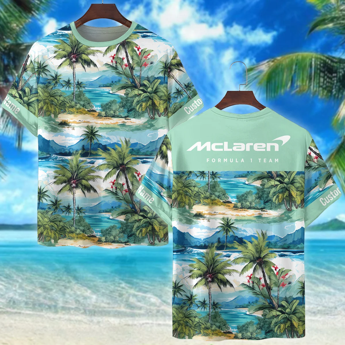 Island Turbo Waves McLaren F1 T-Shirt BL300475A4TS - Motorsport Apparel