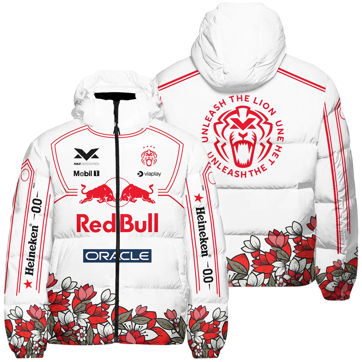 Japanese GP Unleash The Lion Max Verstappen Red Bull Racing F1 Down & Puffer Jackets BLVAMV281125A5HCJ - Race Day Outfit