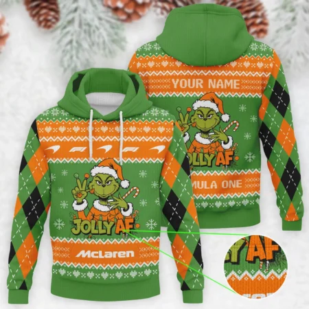 Jolly AF The Grinch McLaren Formula 1 - Knitted Hoodie BLVAF12209250A16MCL - Motorsport Lifestyle Wear