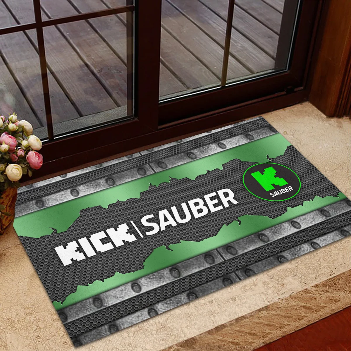 Kick Sauber F1 Rubber Base Doormat - All Over Print BLF1139A5KS