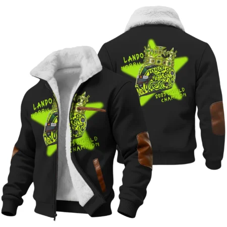 Lando Norris Crown World Champion Fleece Jacket BLVALN051225A6FJ - Pit Lane Clothing