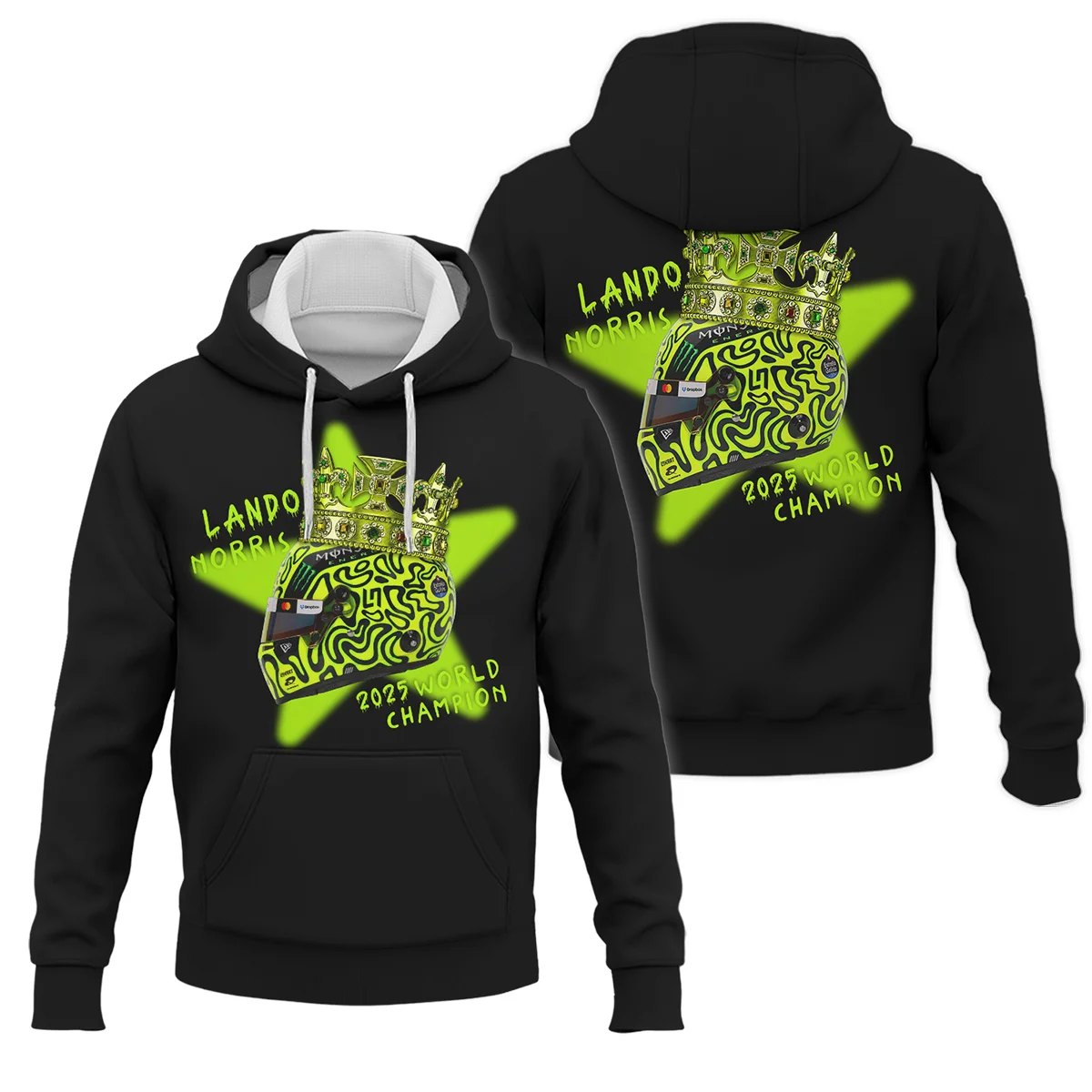 Lando Norris Crown World Champion Hoodie BLVALN051225A6HD - Race Day Design