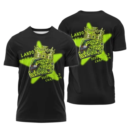 Lando Norris Crown World Champion T-Shirt BLVALN051225A6TS - Formula Racing Apparel