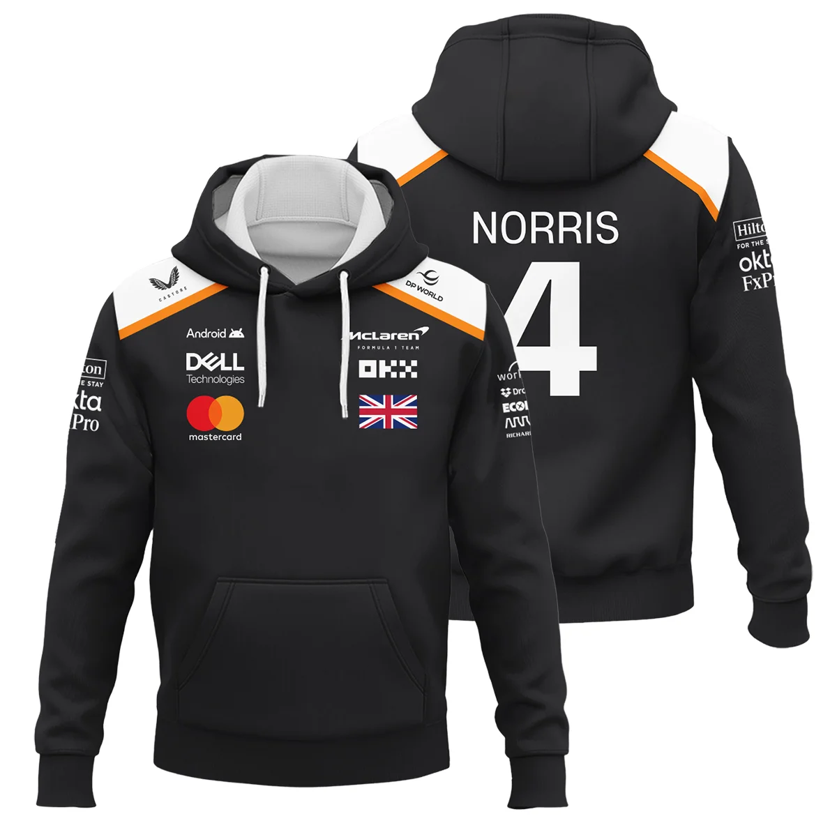 Lando Norris LN4 McLaren F1 Hoodie BLF19625A2HD - Pit Lane Clothing