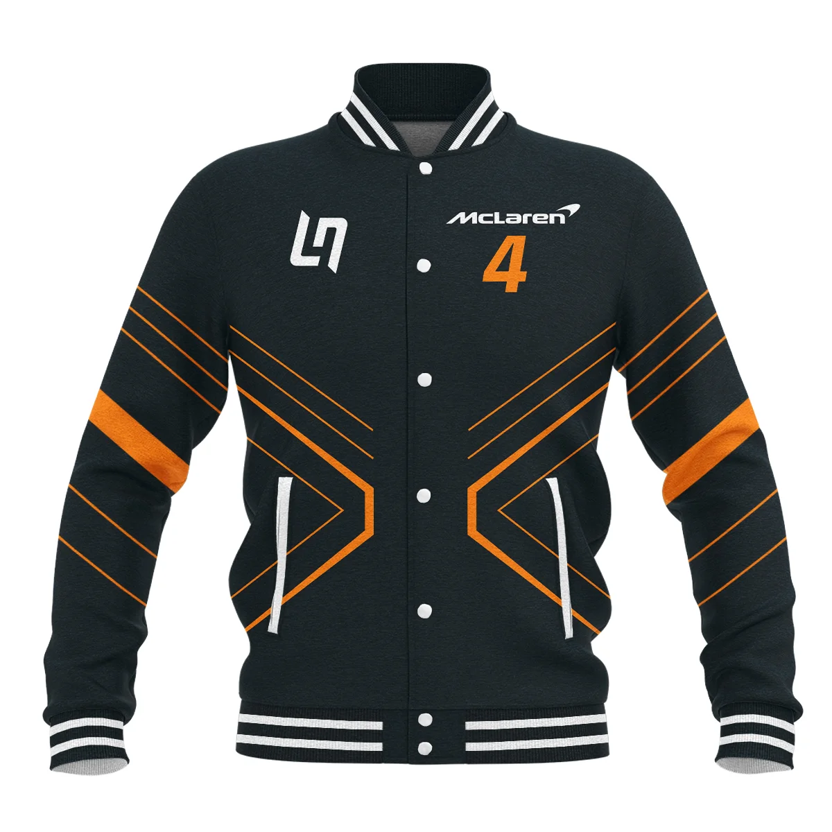 Lando Norris McLaren F1 Baseball Jacket BLMCL10425A3BJ - Image 2