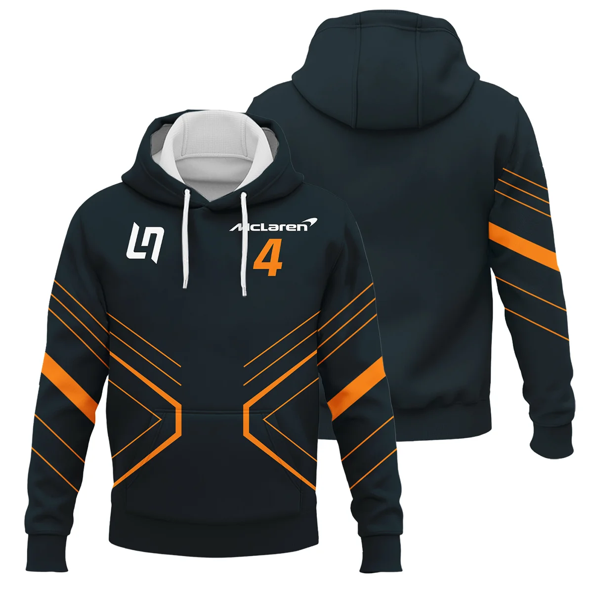 Lando Norris McLaren F1 Logo Hoodie BLMCL10425A3HD - Motorsport Lifestyle Wear