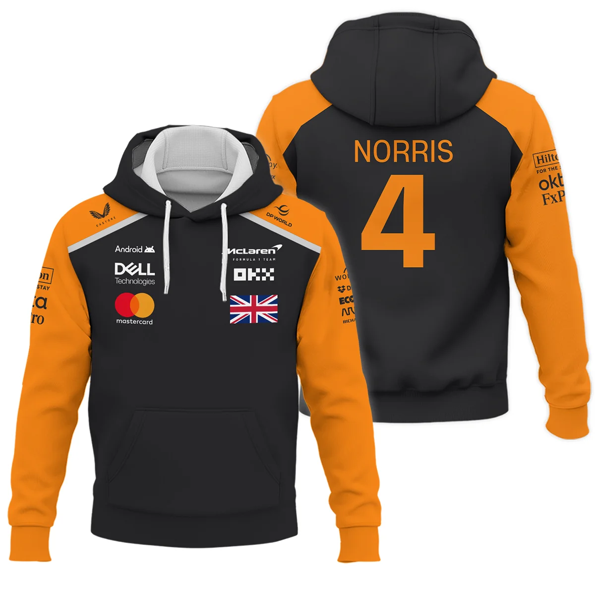 Lando Norris McLaren Formula One Logo Hoodie BLF1290325A2MCLHD - Formula Racing Apparel
