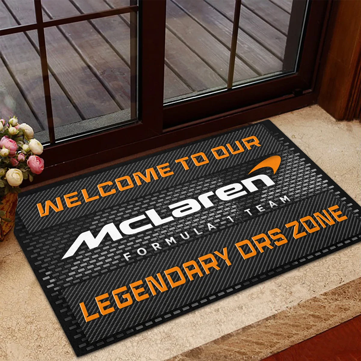 Legendary DRS Zone McLaren F1 Rubber Base Doormat - All Over Print BLF1139A3MCL