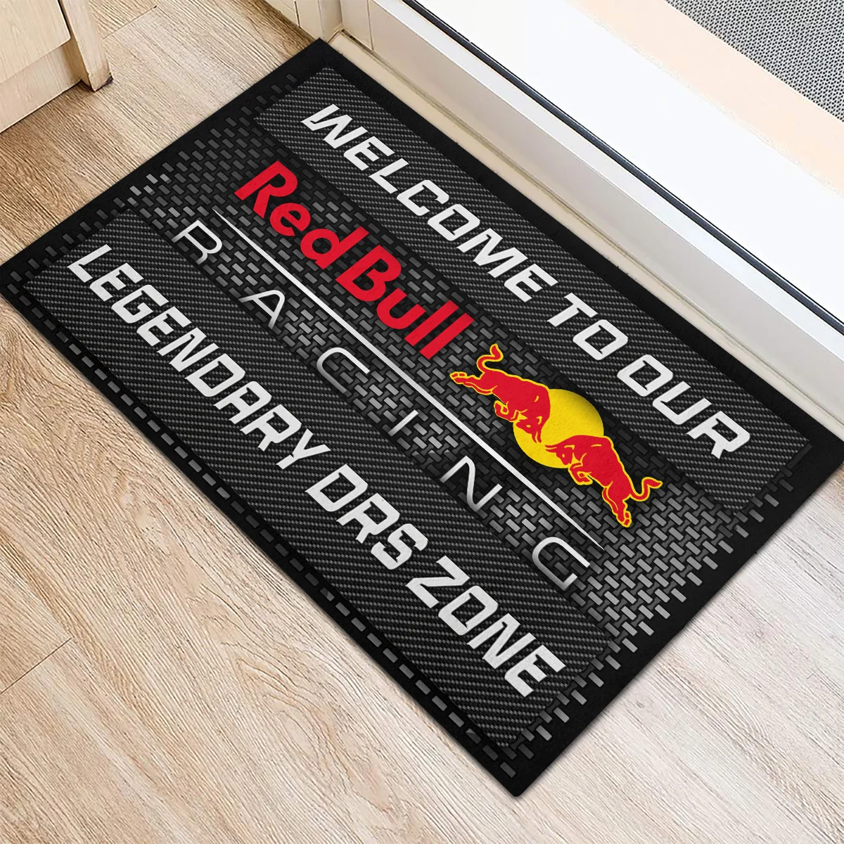 Legendary DRS Zone Red Bull Racing F1 Rubber Base Doormat - All Over Print BLF1139A3RBR - Image 3