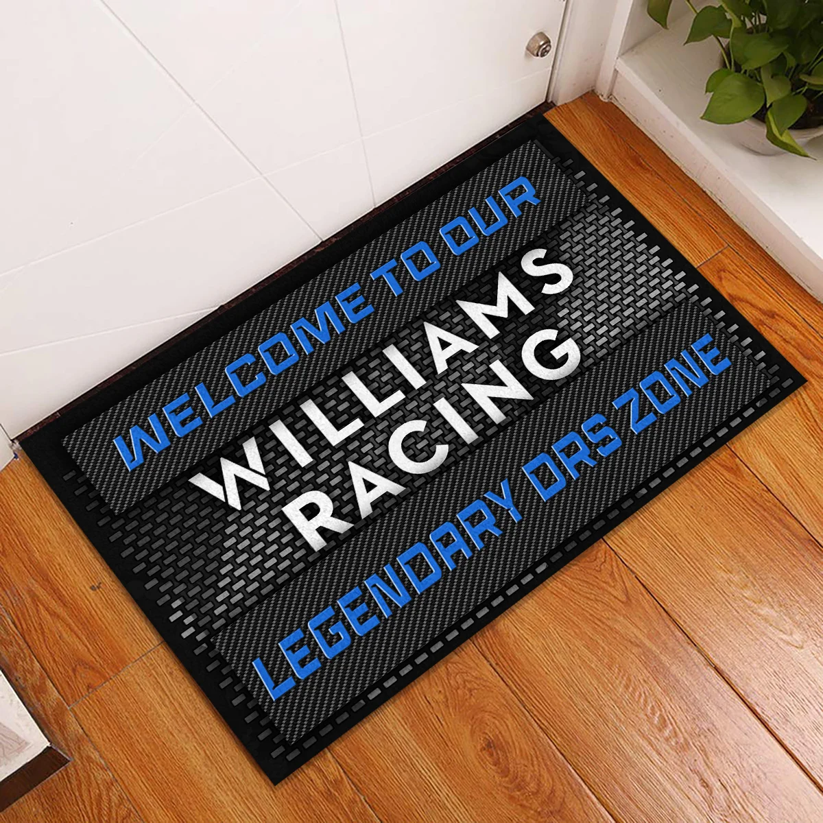 Legendary DRS Zone Williams F1 Rubber Base Doormat - All Over Print BLF1139A3WIL - Image 2
