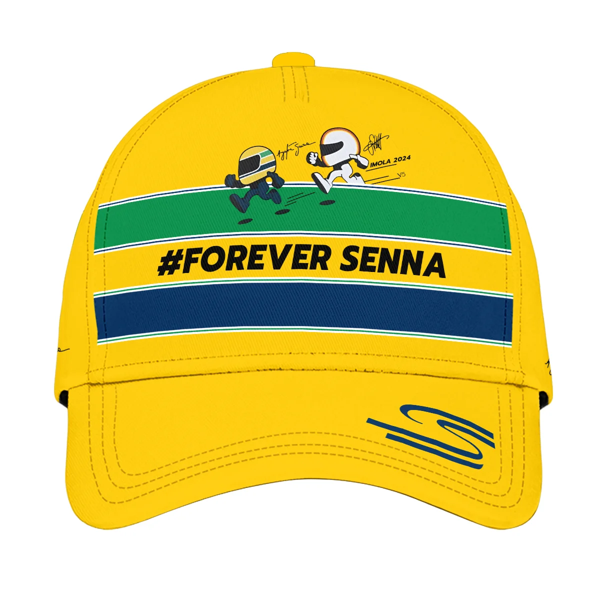 Limited Edition Ayrton Senna Baseball Cap All Over Print BLAS2925A3 - Formula Racing Apparel