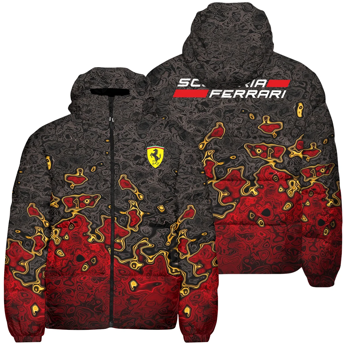 Limited Edition Ferrari F1 Down & Puffer Jackets BLFRR15925A3HCJ - F1 Fan Gear