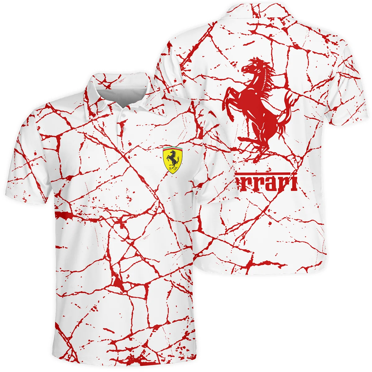 Limited Edition Ferrari F1 Polo Shirt BLFRR15925A2PL - Motorsport Lifestyle Wear
