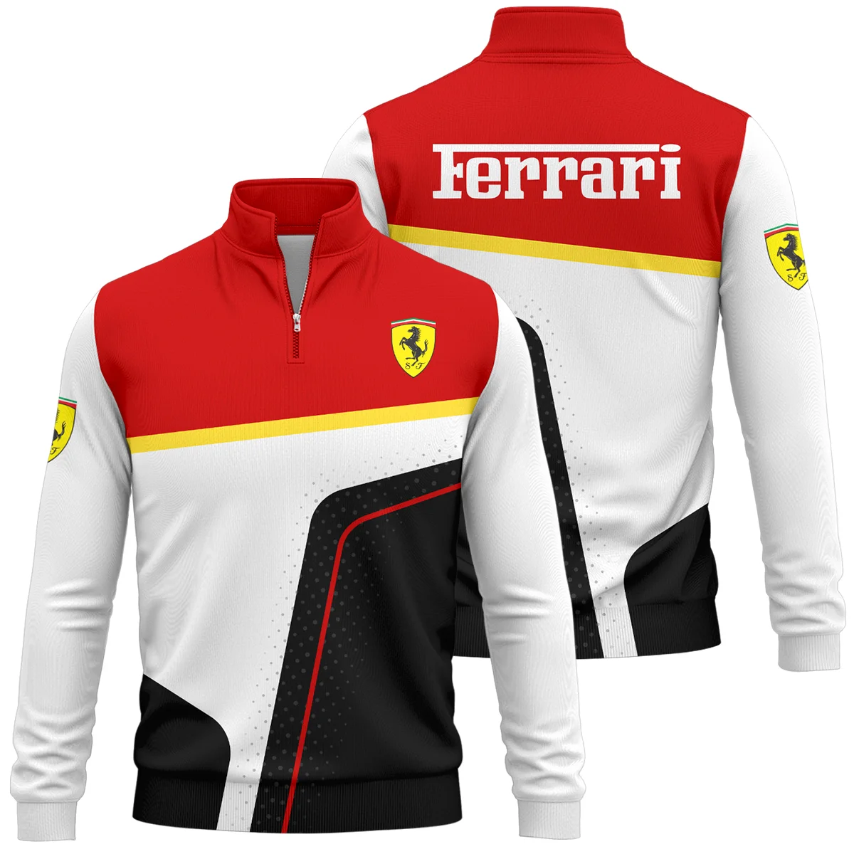 Limited Edition Ferrari F1 Quarter-Zip Sweatshirt BLFRR15925A1QZS - Motorsport Apparel