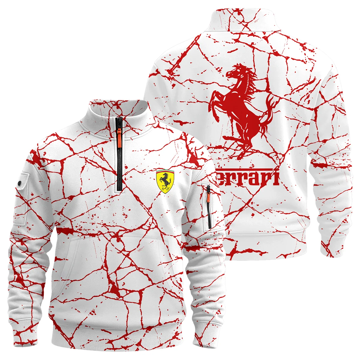 Limited Edition Ferrari F1 Sweatshirt Zipper BLFRR15925A2SHZ - Race Day Outfit