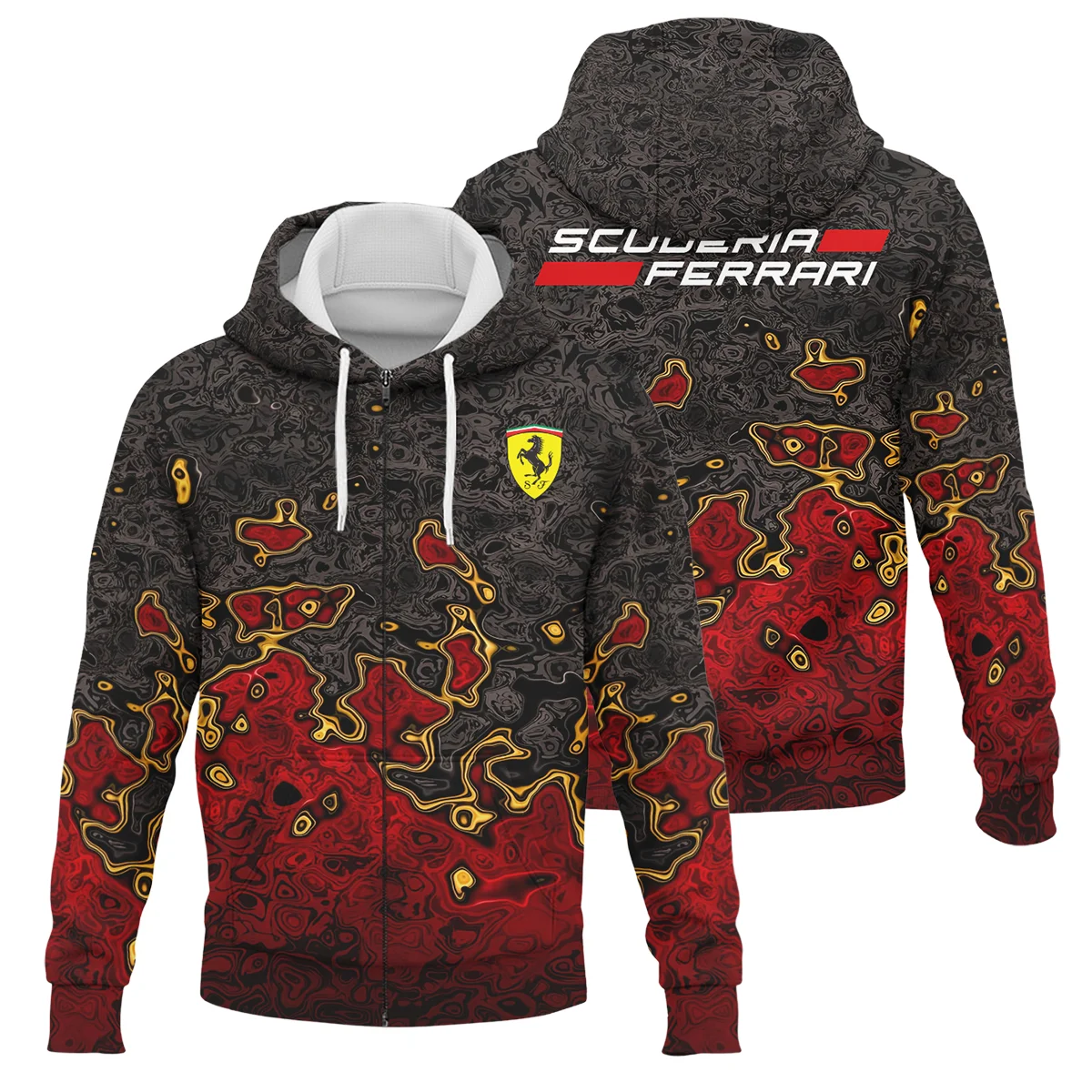 Limited Edition Ferrari F1 Zipper Hoodie BLFRR15925A3ZHD - F1 Fan Gear