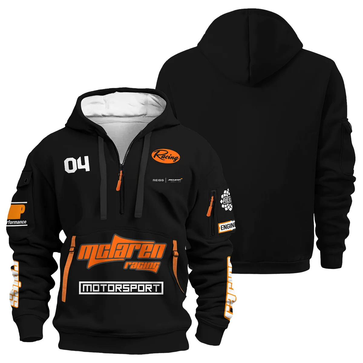 Limited Edition Lando Norris Reiss x McLaren - Hoodie Half Zip BLNR31125A2HDF - Motorsport Apparel