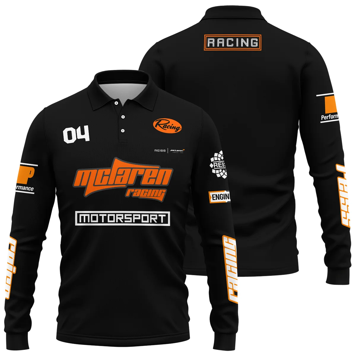 Limited Edition Lando Norris Reiss x McLaren - Long Polo Shirt BLNR31125A2LPL - F1 Fan Gear