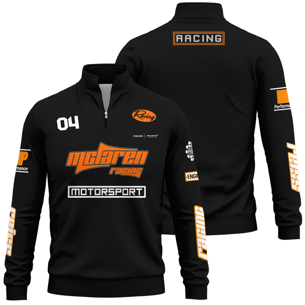 Limited Edition Lando Norris Reiss x McLaren - Quarter-Zip Sweatshirt BLNR31125A2QZS - Pit Lane Clothing