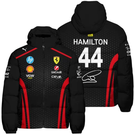 Limited Edition Lewis Hamilton Ferrari F1 Team - Down & Puffer Jackets BLH281025A1HCJ - Formula Racing Apparel