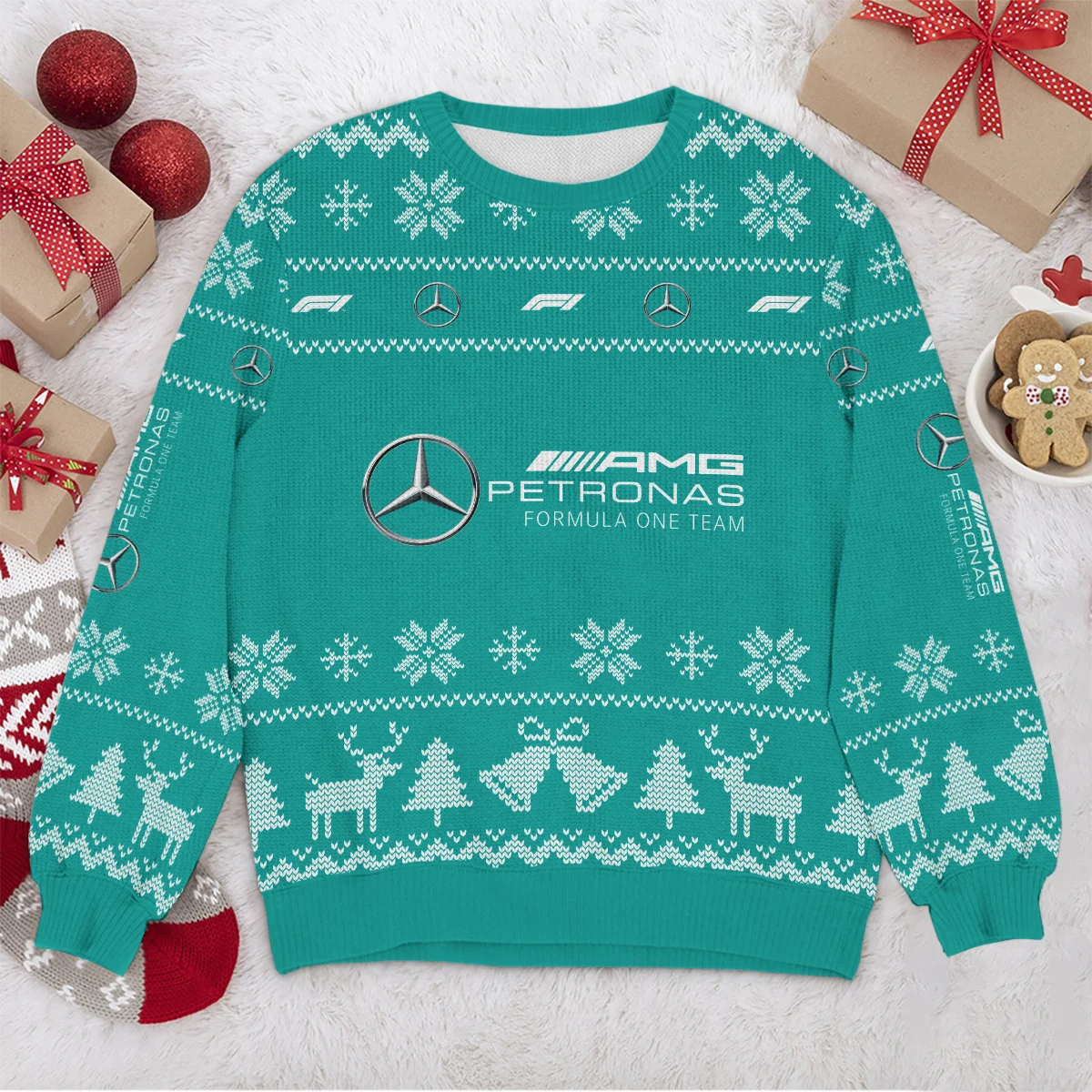 Limited Edition Mercedes Formula 1 - Ugly Sweater BLVAF1220925A4MER - Image 4