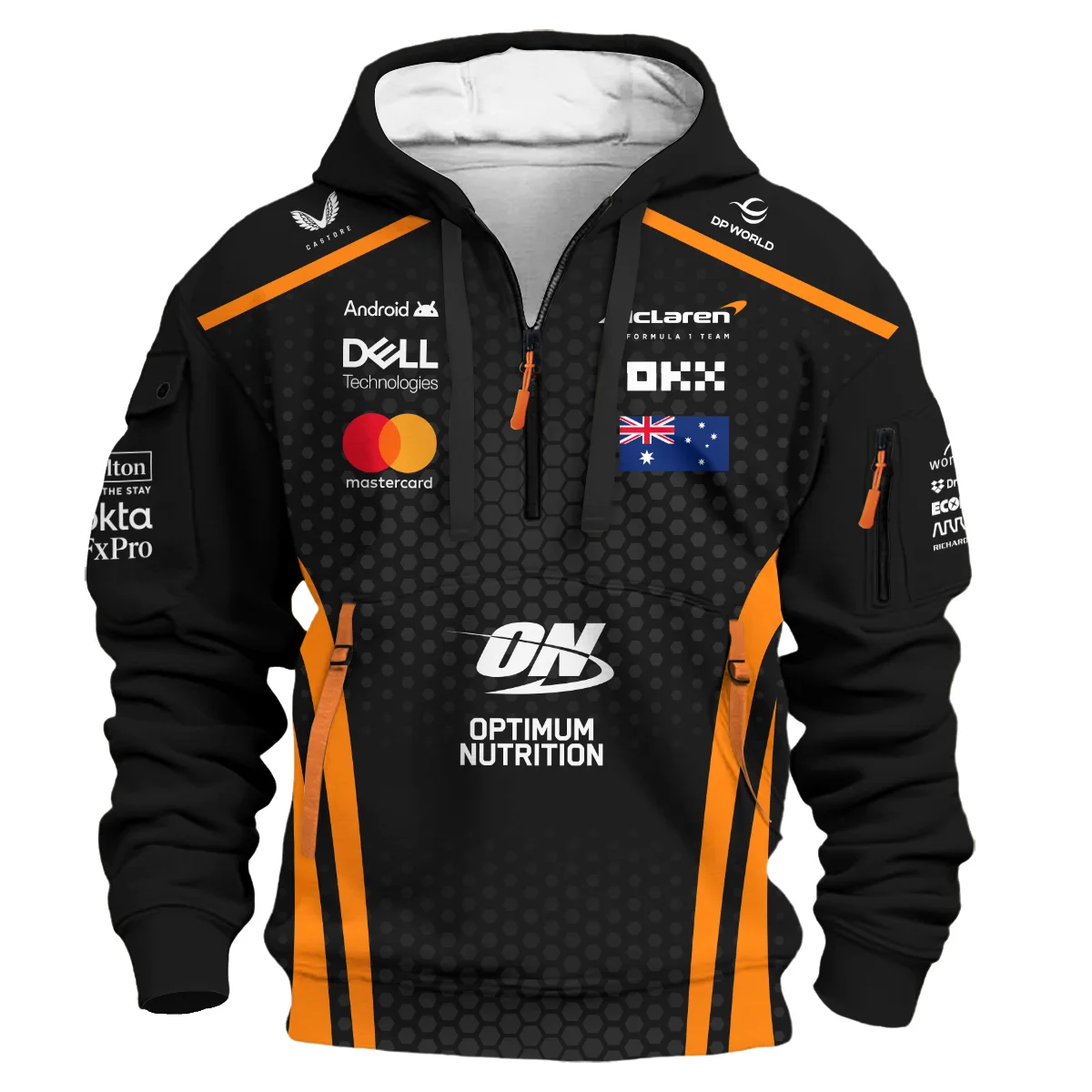 Limited Edition OP81 Papaya Team - Hoodie Half Zip BLOP14925A1HDF - Image 2