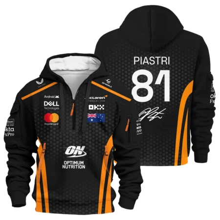 Limited Edition OP81 Papaya Team - Hoodie Half Zip BLOP14925A1HDF - Motorsport Apparel