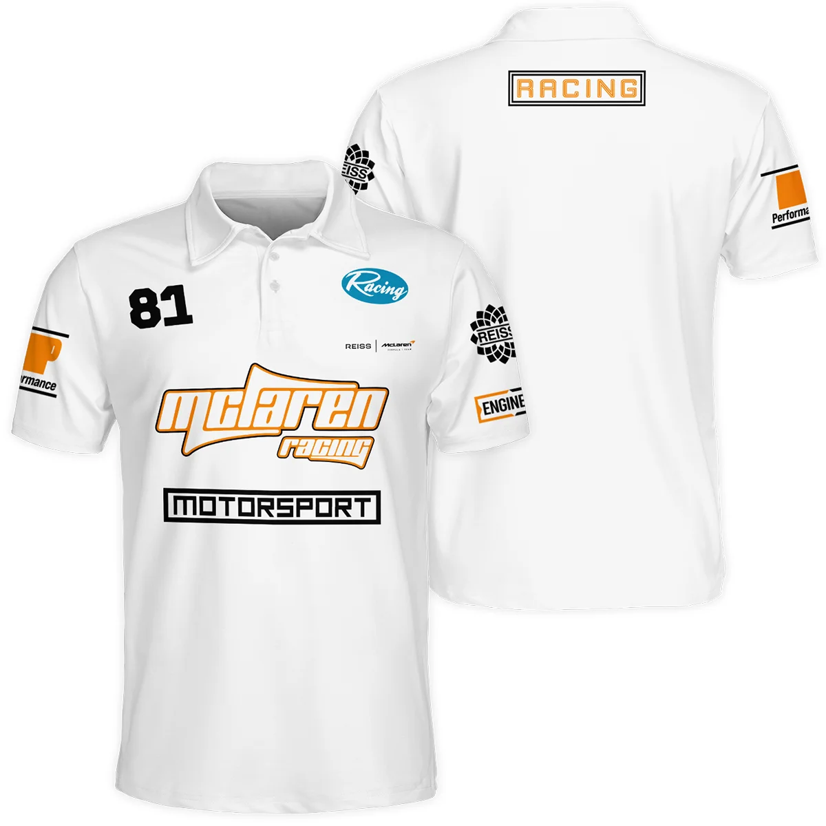 Limited Edition Oscar Piastri Reiss x McLaren - Polo Shirt BLOP31125A1PL - Formula Racing Apparel