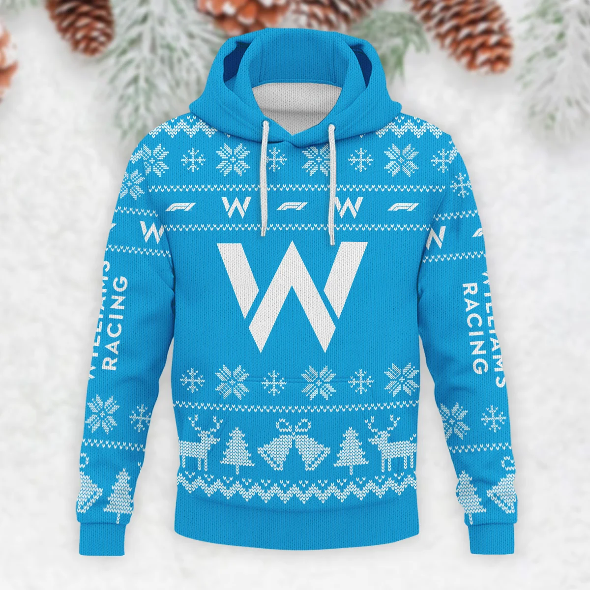 Limited Edition Williams Formula 1 - Knitted Hoodie BLVAF12209250A4WIL - Image 2