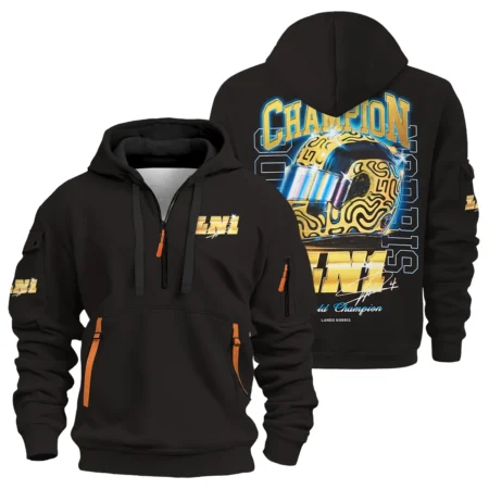 LN1 World Champion Lando Norris Hoodie Half Zip BLVALN051225A10HDF - Trackside Outfit