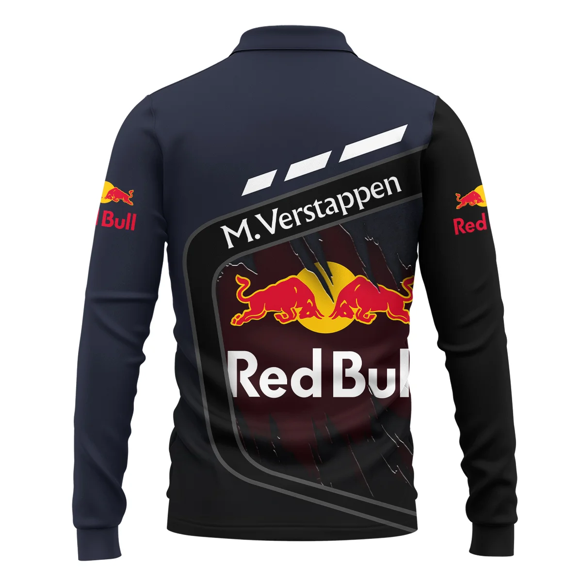 Max Verstappen Red Bull Racing F1 Long Polo Shirt BLRBR20525A3LPL - Image 3