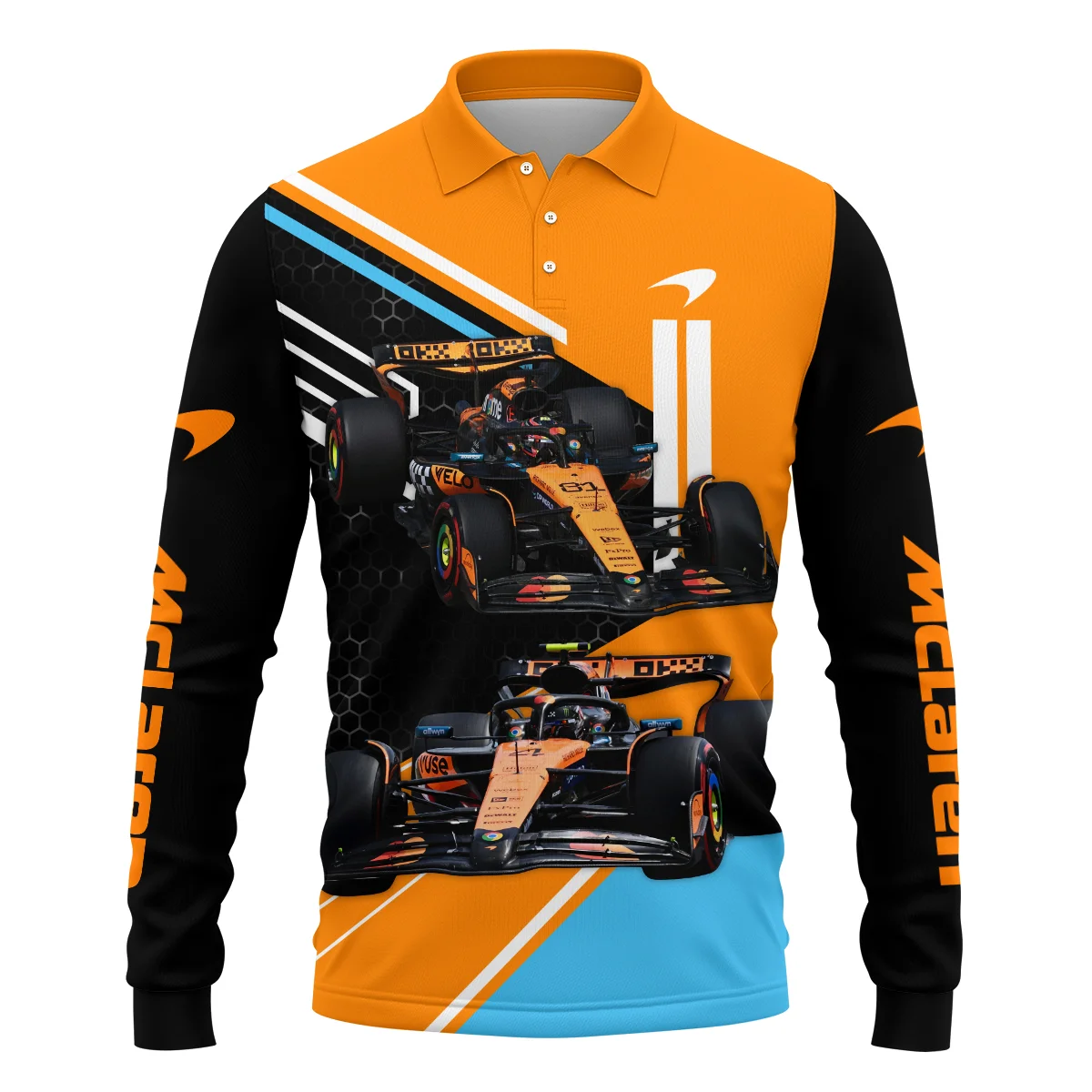 MCL39 McLaren F1 - Long Polo Shirt BLMCL201025A1LPL - Image 2