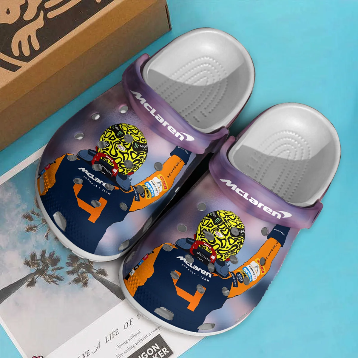 McLaren F1 Crocs - Waterproof Odor-resistant Antimicrobial BLMCL8425A7 - Image 2