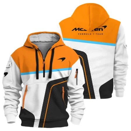 McLaren F1 Logo Hoodie Half Zip BLMCL10425A53HZ - Motorsport Apparel