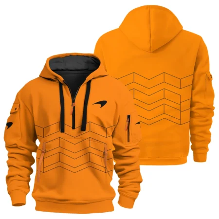 McLaren F1 Logo Hoodie Half Zip BLMCL10425A73HZ - Racing Lifestyle Clothing