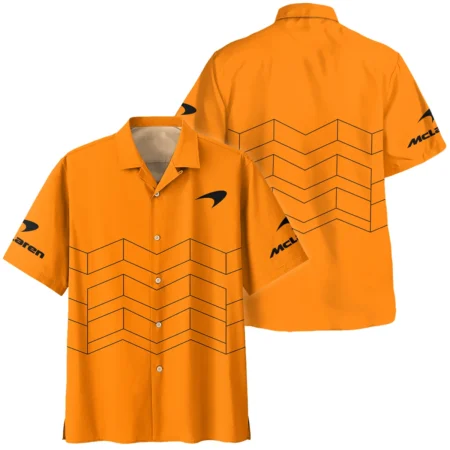 McLaren F1 Hawaiian Shirt - Short Sleeve Button-Up Collared Shirt All Over Prints BLMCL10425A7HW - Race Day Outfit