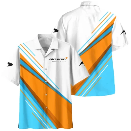 McLaren F1 Hawaiian Shirt - Short Sleeve Button-Up Collared Shirt All Over Prints BLMCL3525A1HW - Formula Racing Apparel